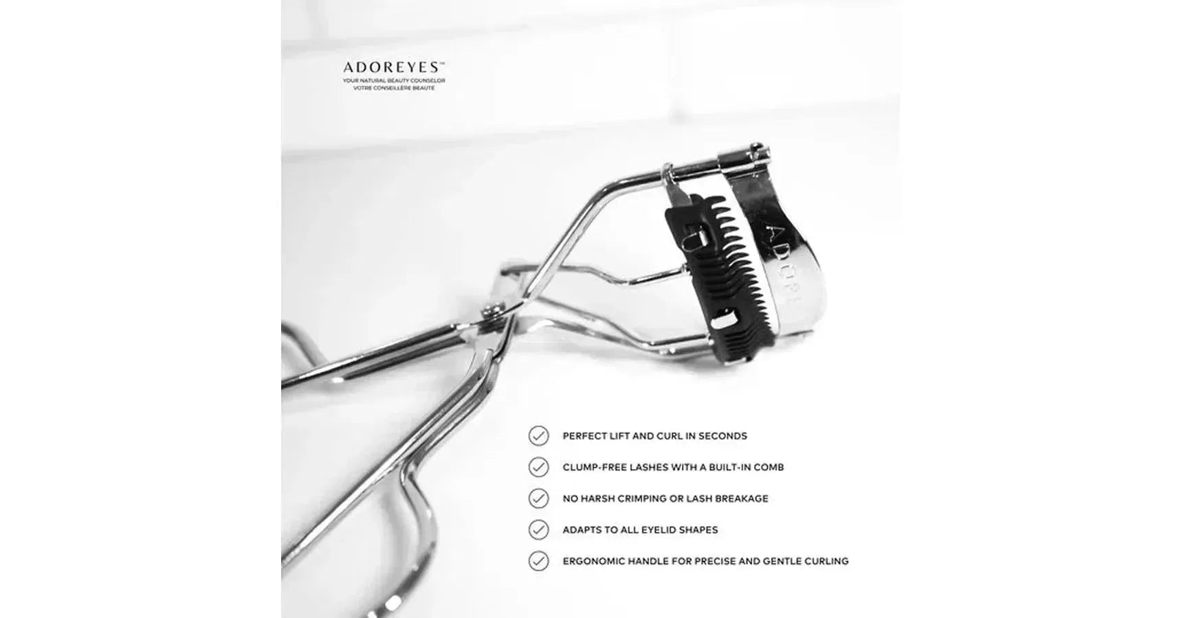 ADOREYES Lift Up Lash Curler with a built-in comb