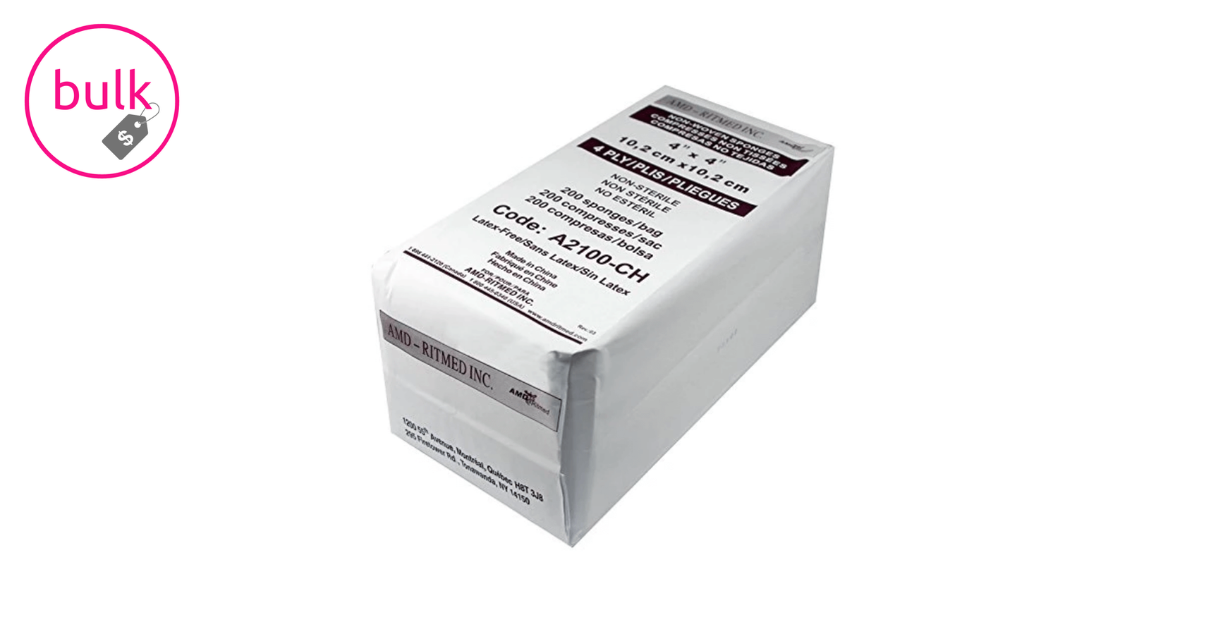 All-Purpose Disposable Wipes (2"x2") 200/pk (non-woven)