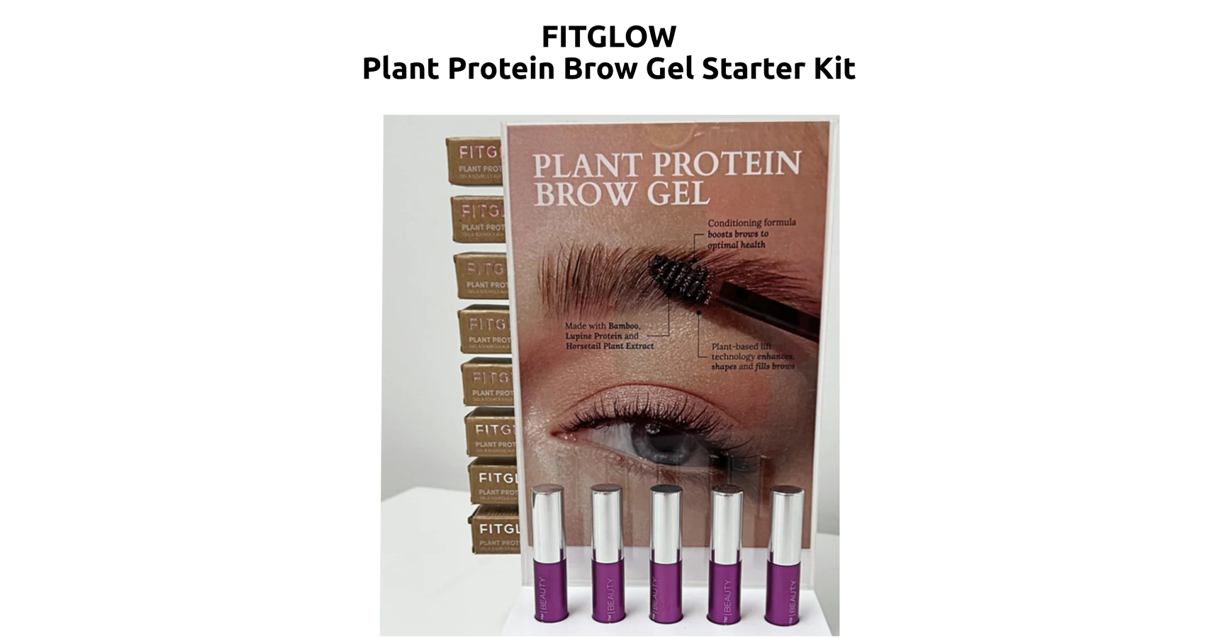 Fitglow Plant Protein Brow Gel Starter Kit