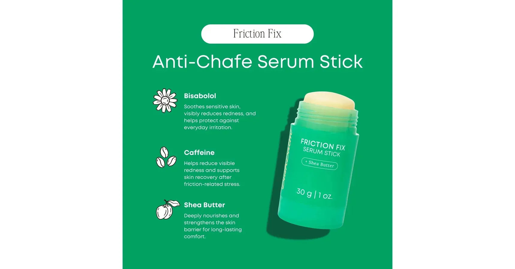 Bushbalm Friction Fix Serum Stick (30g/1oz.)