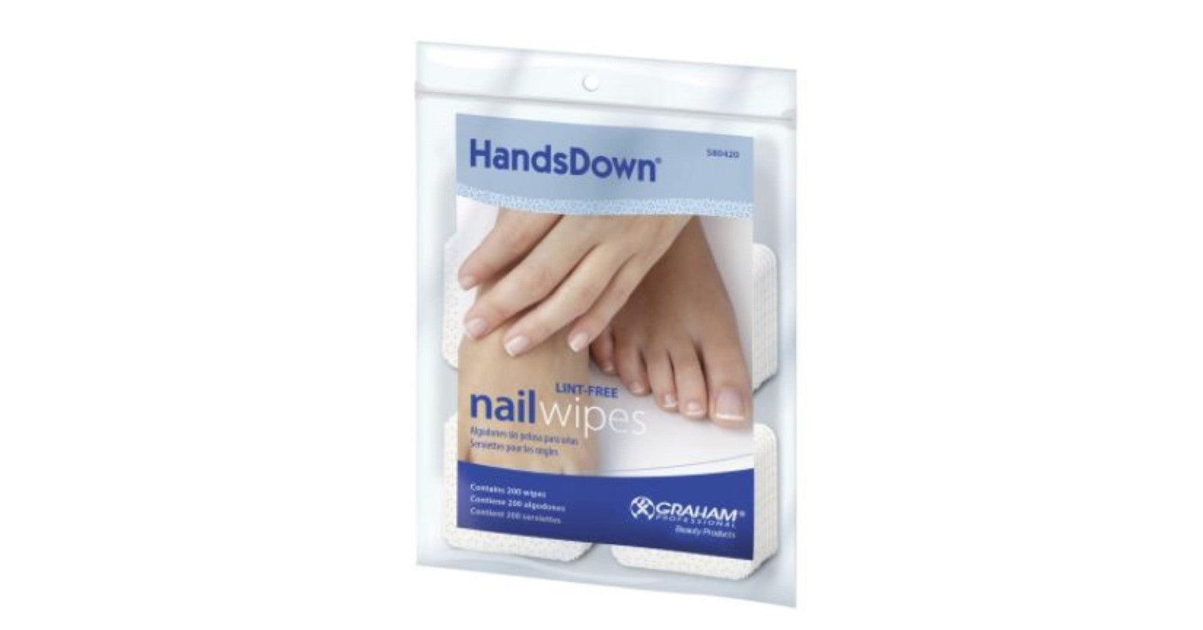 Hands Down Lint-free Nail Wipe (200/pk)