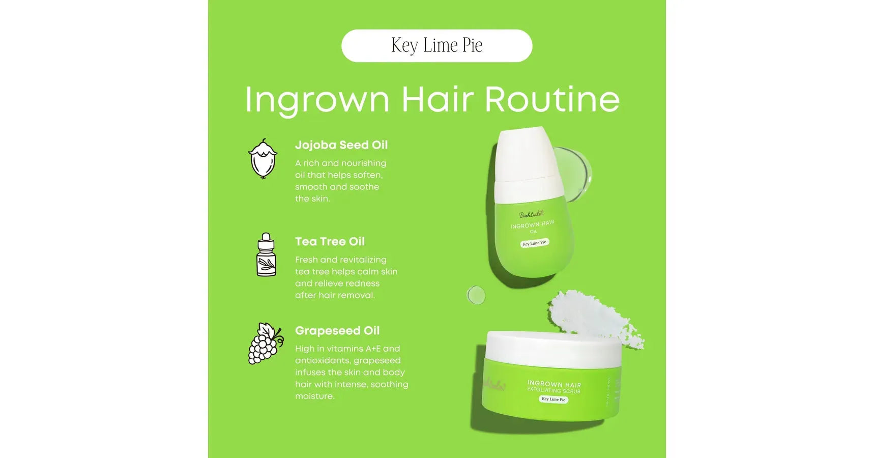 Bushbalm Key Lime Ingrown Hair Oil (30ml)