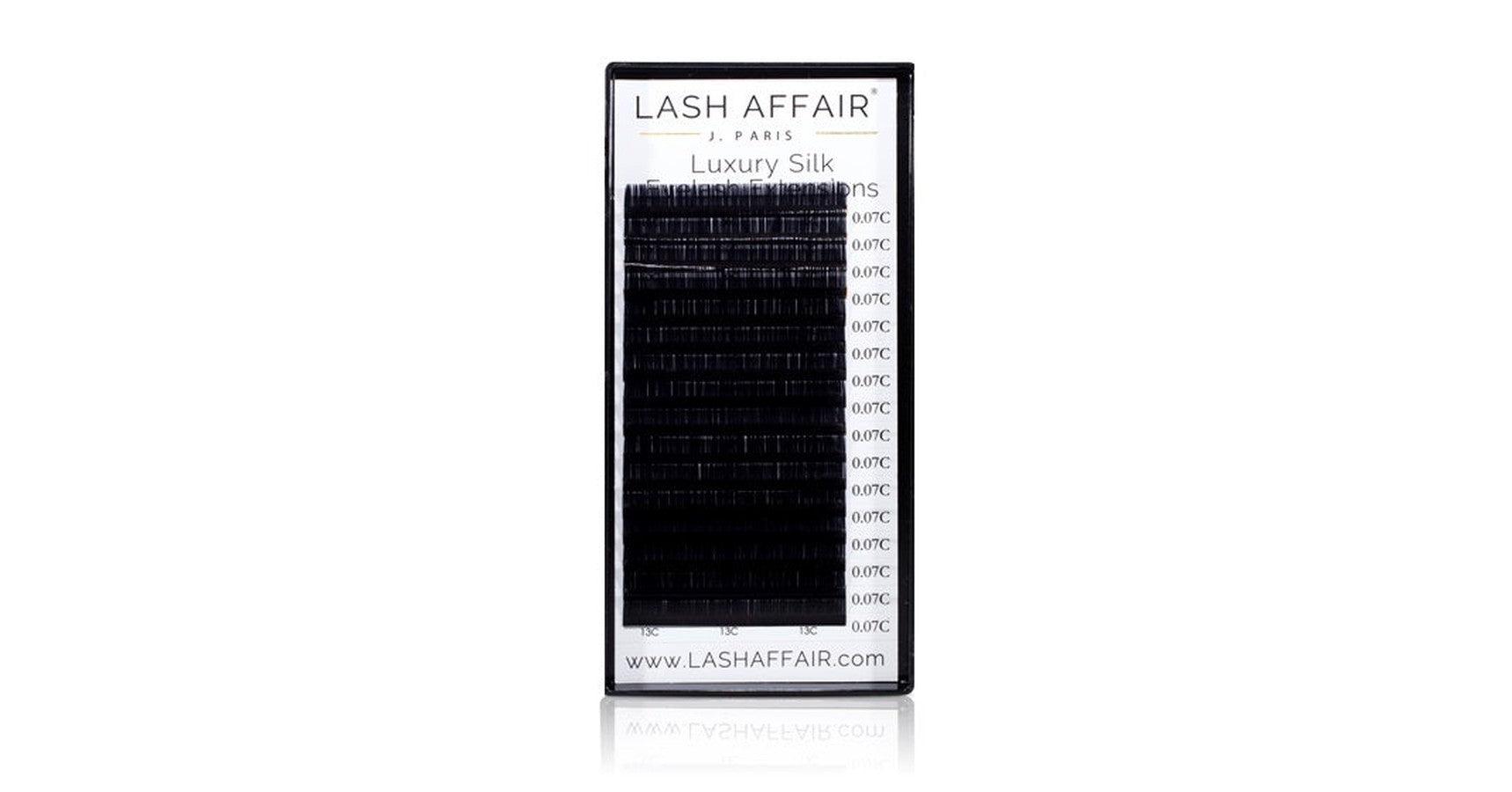 Lash Affair Classic Silk Lashes Mixed Length D-Curl: Long 13-16mm x .12 - BlackLash Affair