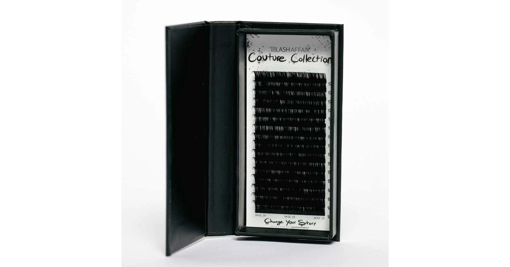 Lash Affair Couture Volume Lash Extensions Mixed Lenght CC-Curl: Mediuml 10-12 mm - Black