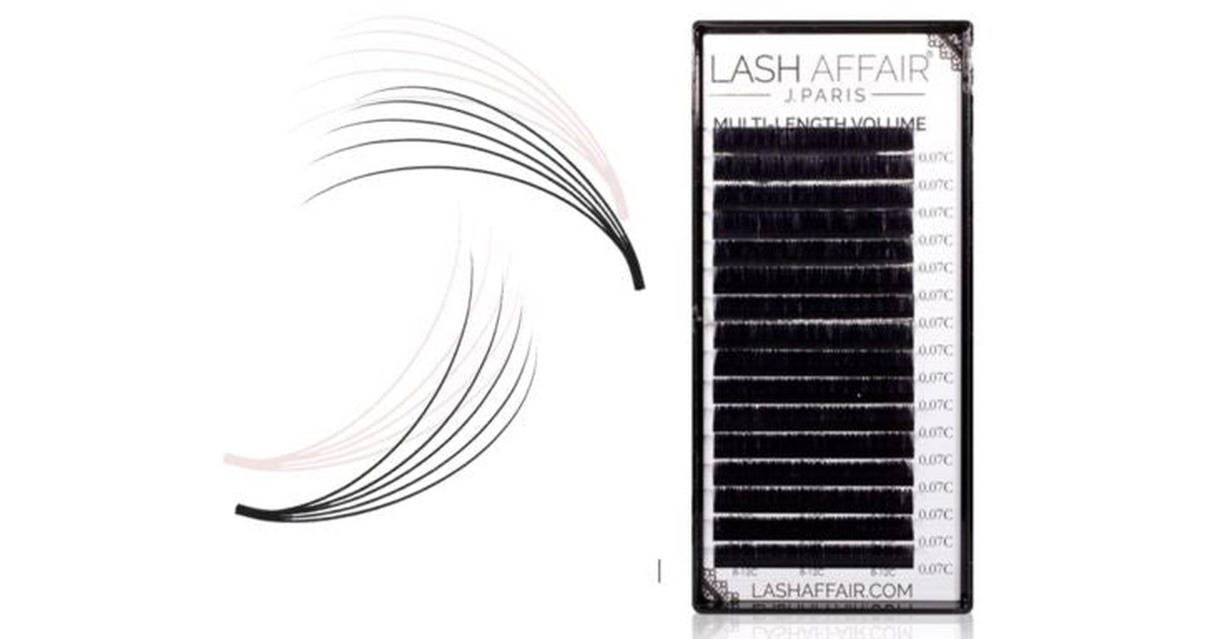Lash Affair Menage à Trois - Multi Length Volume Lashes D Curl: .07 9-13mm