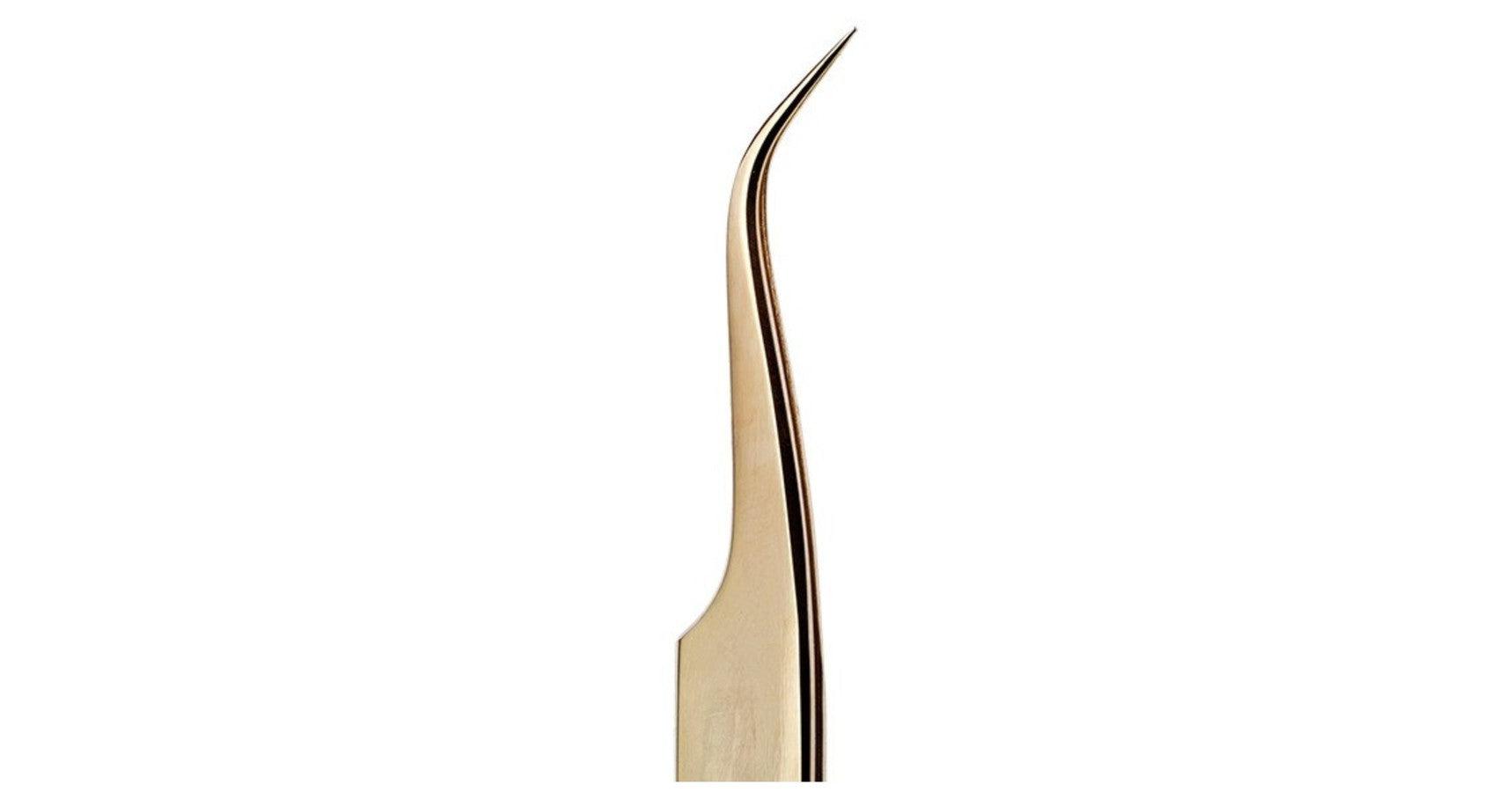 Lash Affair Precisely Right - Gold Tweezers - (Classic curved)