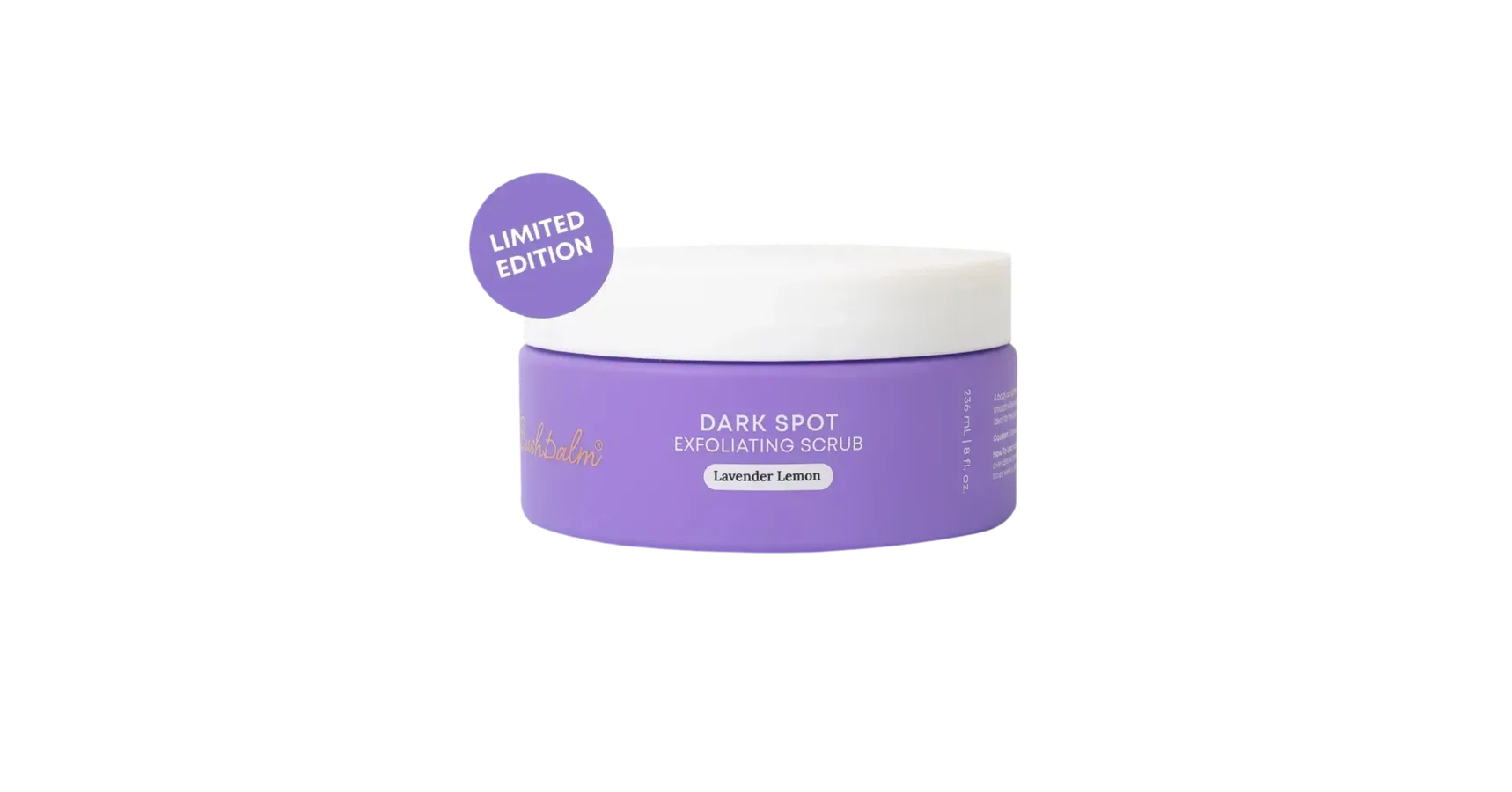 Bushbalm Lavender Lemon Exfoliating Scrub Dark Spot (8oz/236ml)