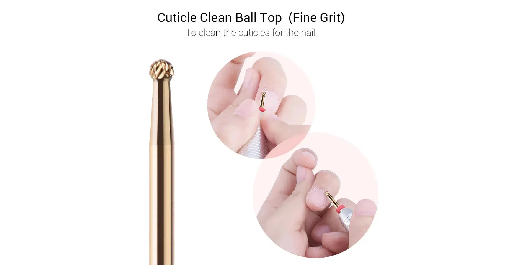 MelodySusie Gold Carbide Nail Drill Set