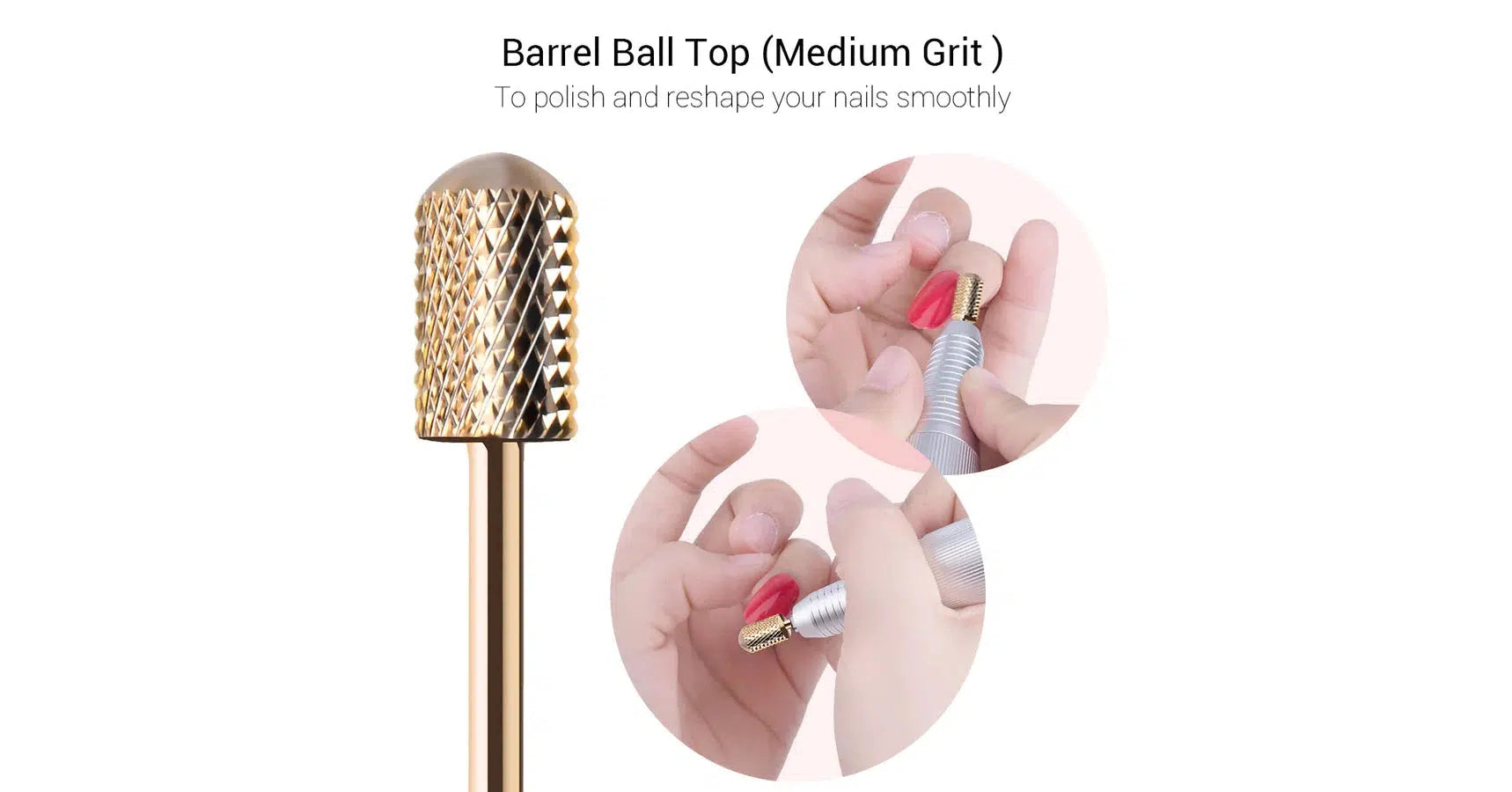 MelodySusie Gold Carbide Nail Drill Set