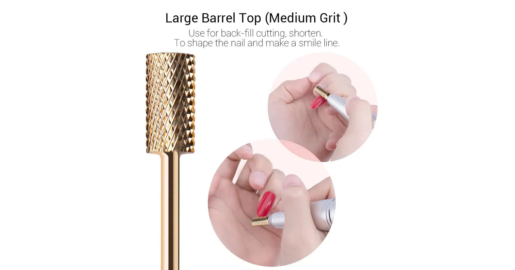 MelodySusie Gold Carbide Nail Drill Set