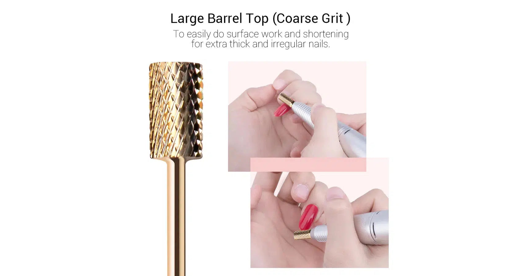 MelodySusie Gold Carbide Nail Drill Set