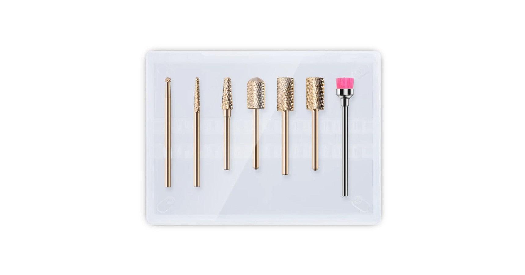 MelodySusie Gold Carbide Nail Drill Set