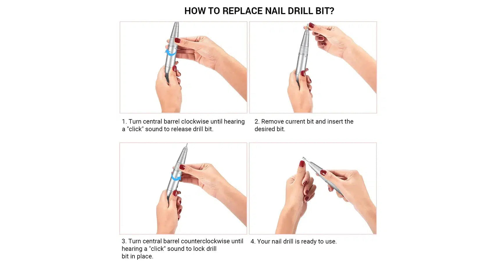 MelodySusie Scamander Rechargeable Nail Drill (white)