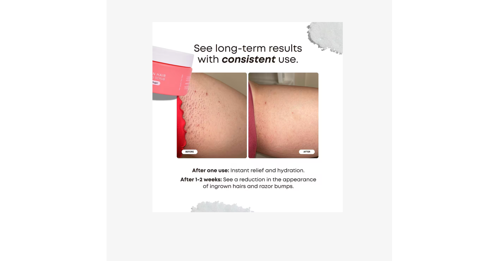 Bushbalm Watermelon Sugar Ingrown Hair Exfoliating Scrub (8oz/236ml)