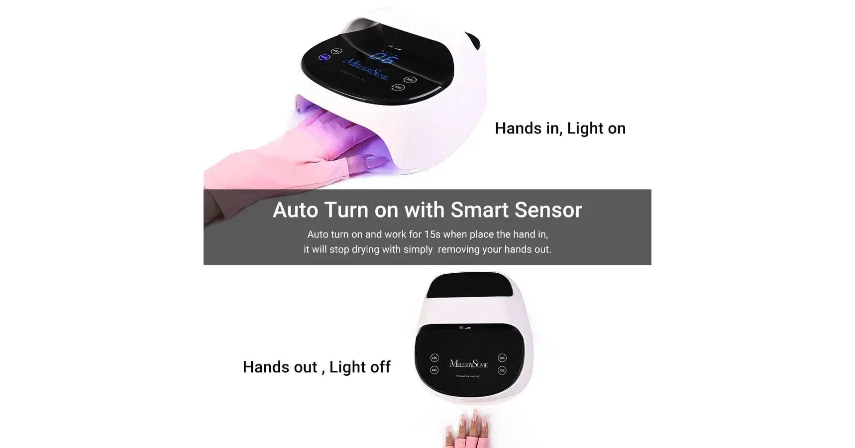 Melodysusie EOS 5 Rechargeable LED/UV Nail Lamp