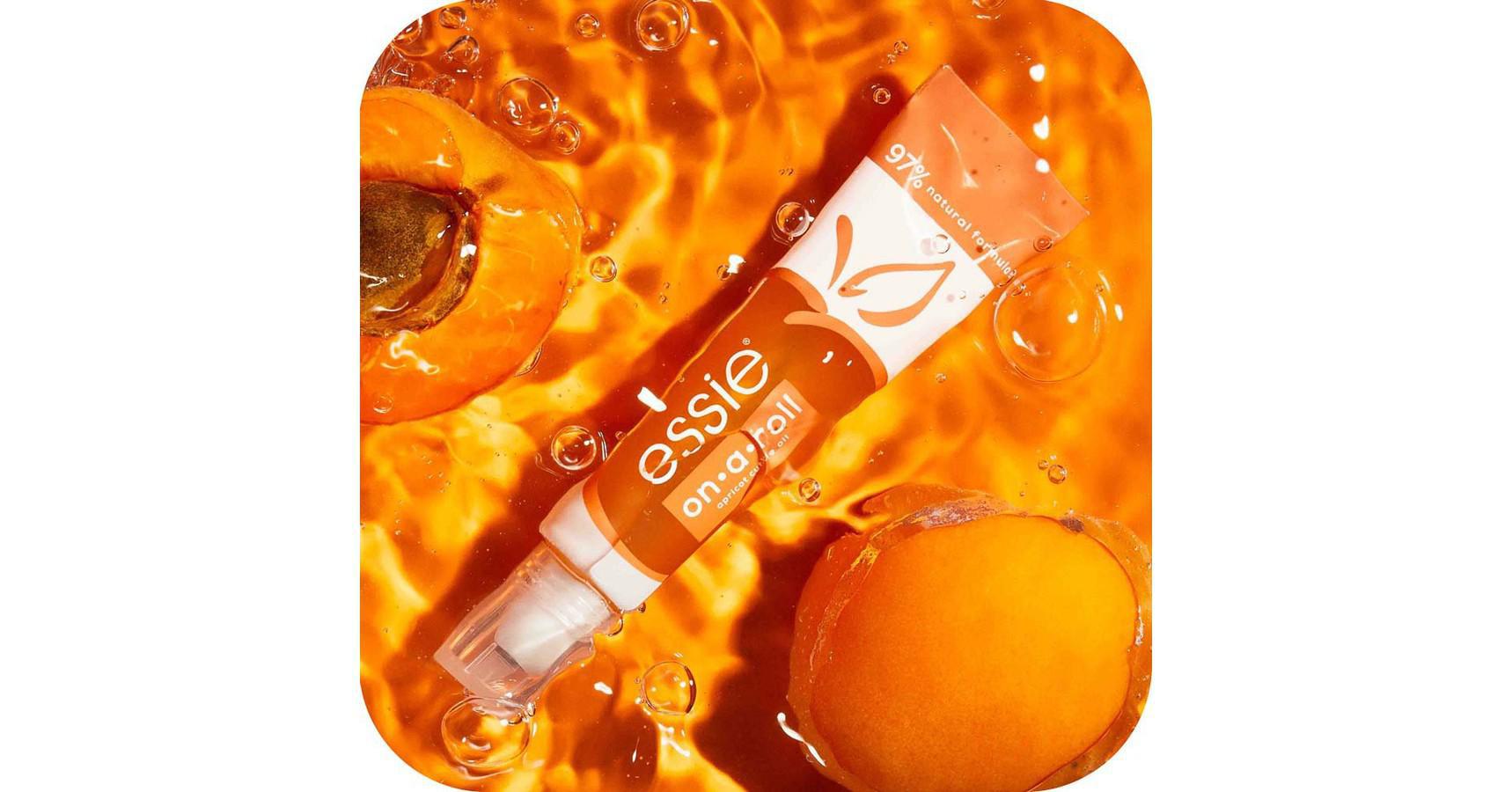 essie on-a-roll apricot cuticle oil roller (13.5ml)