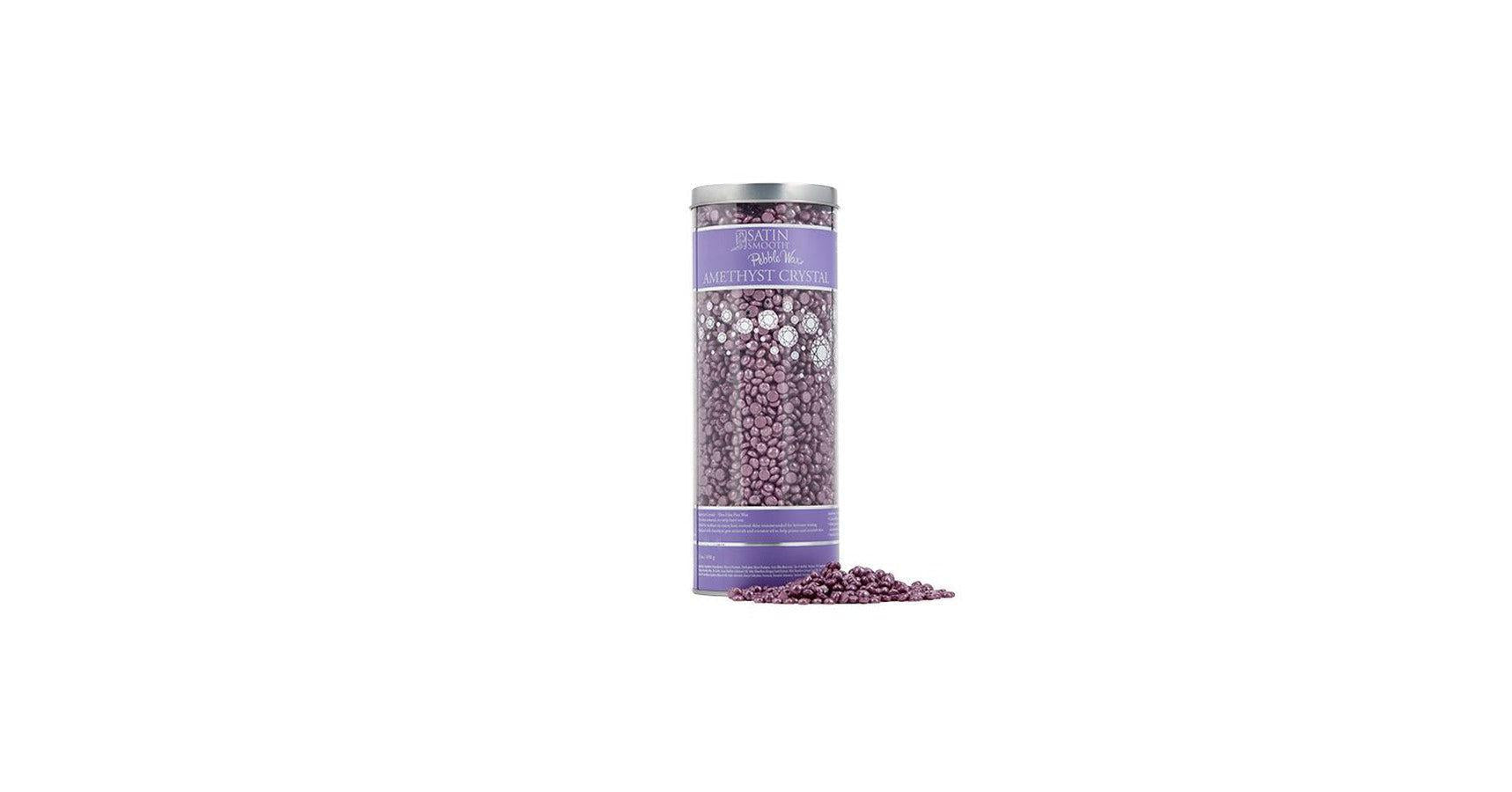Satin Smooth Amethyst Crystal Pebble Wax (650g)