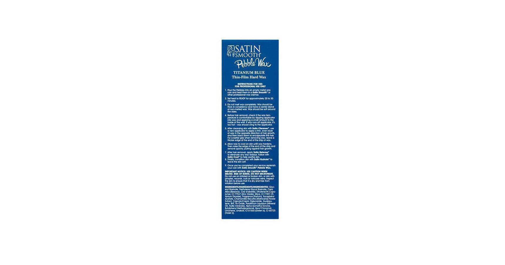 Satin Smooth Titanium Blue Thin Film Pebble Wax (35oz)