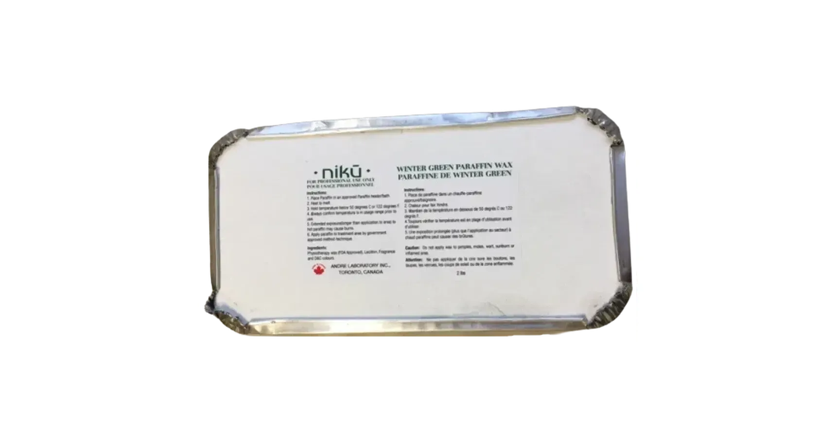 NIKU Paraffin Wax - Wintergreen (1kg block)