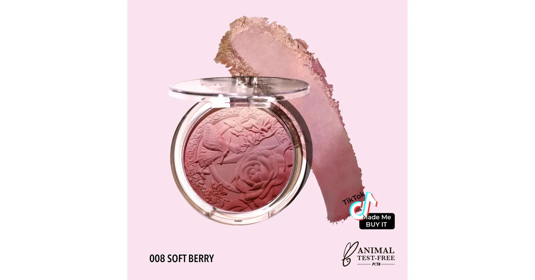 MOIRA Signature Ombre Blush Soft Berry (0.317oz/9g)