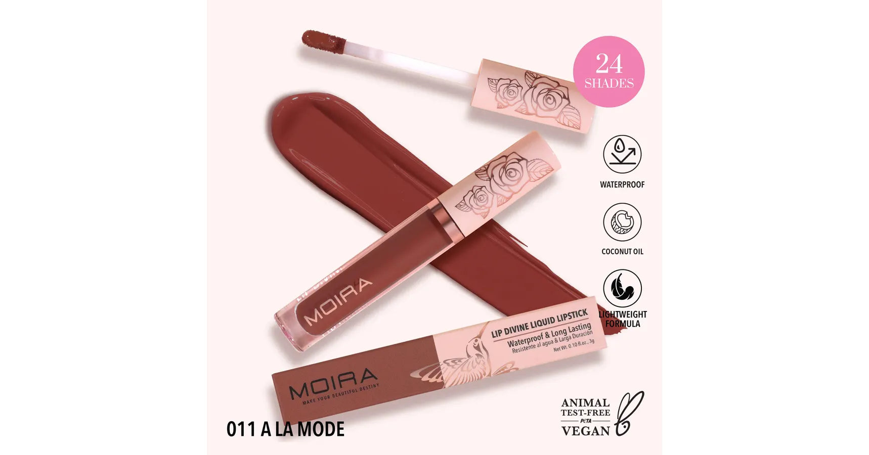 MOIRA Lip Divine Liquid Lipstick - A La Mode