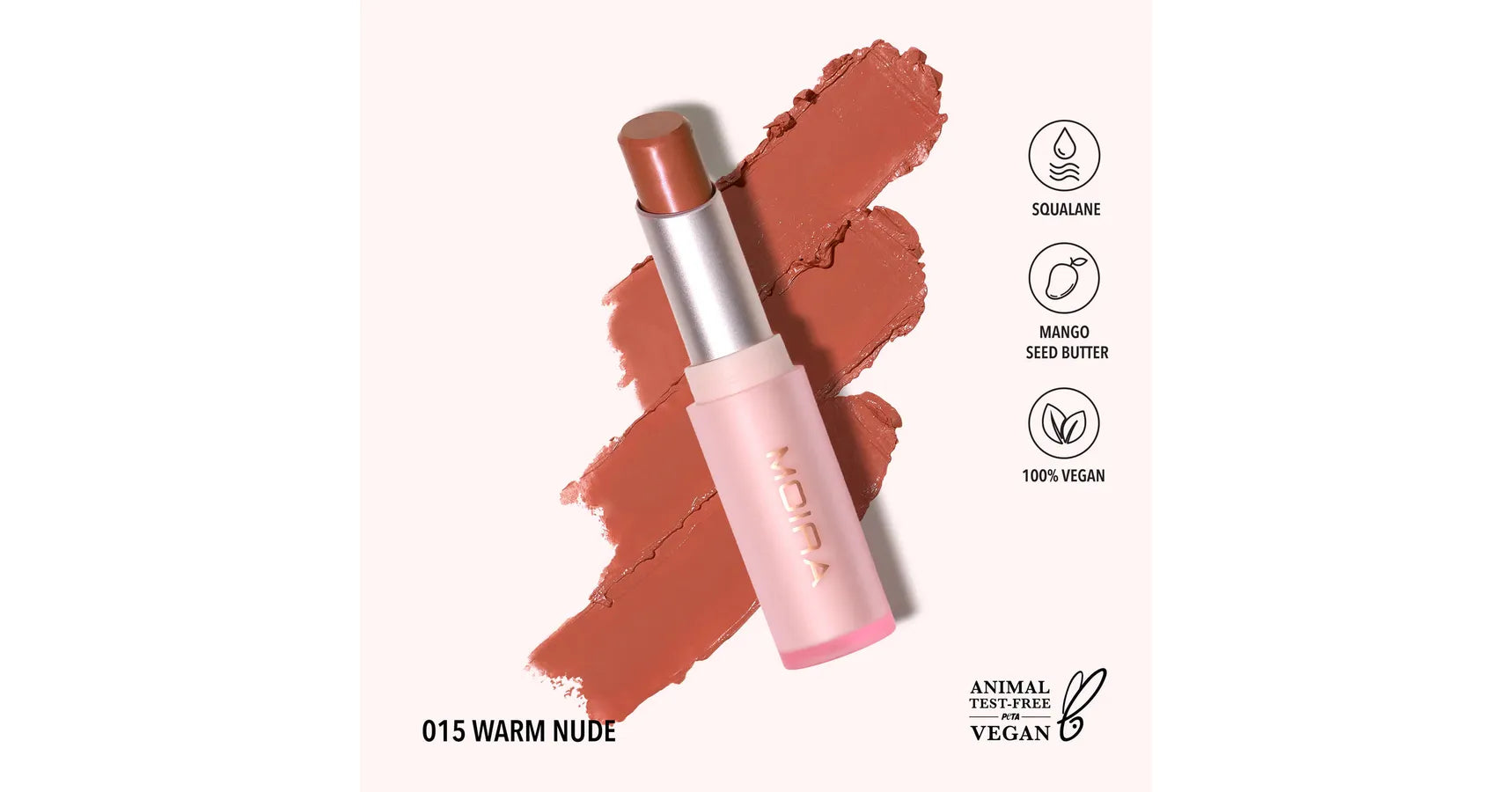 MOIRA Signature Lipstick - Warm Nude