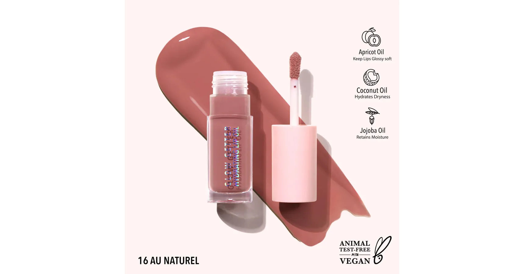 MOIRA Glow Getter Hydrating Lip Oil - Au Naturel