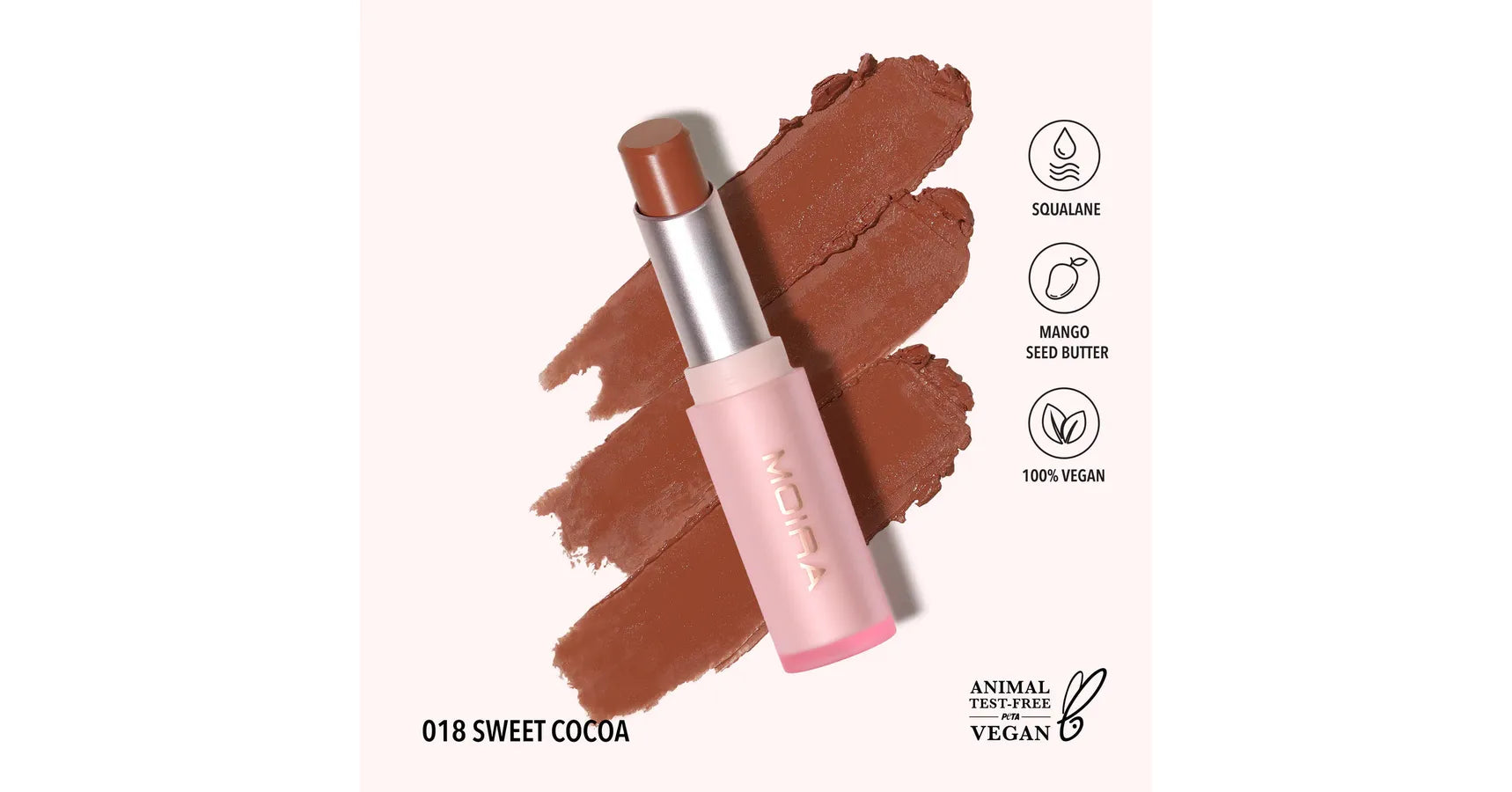 MOIRA Signature Lipstick - Sweet Cocoa
