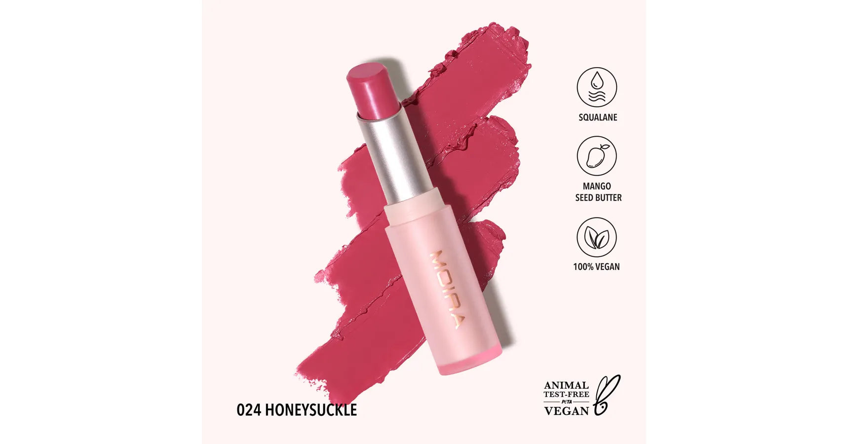 MOIRA Signature Lipstick - Honeysuckle