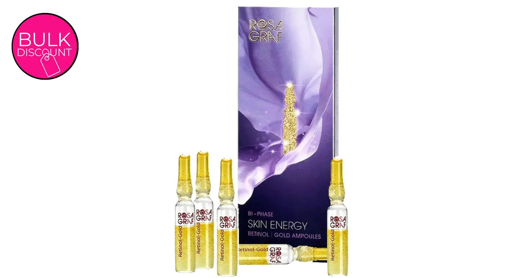 Rosa Graf Bi Phase Skin Energy Retinol / Gold Ampoules (10x2ml)