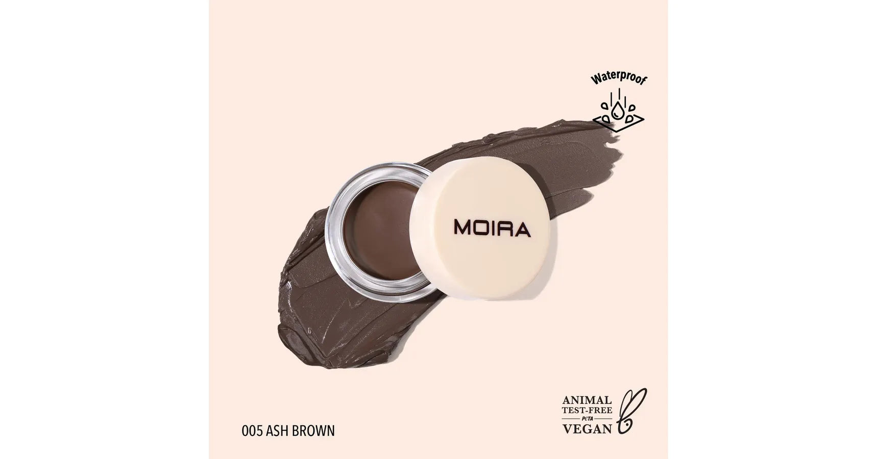 MOIRA Define & Sculpt Brow Pomade - Ash Brown