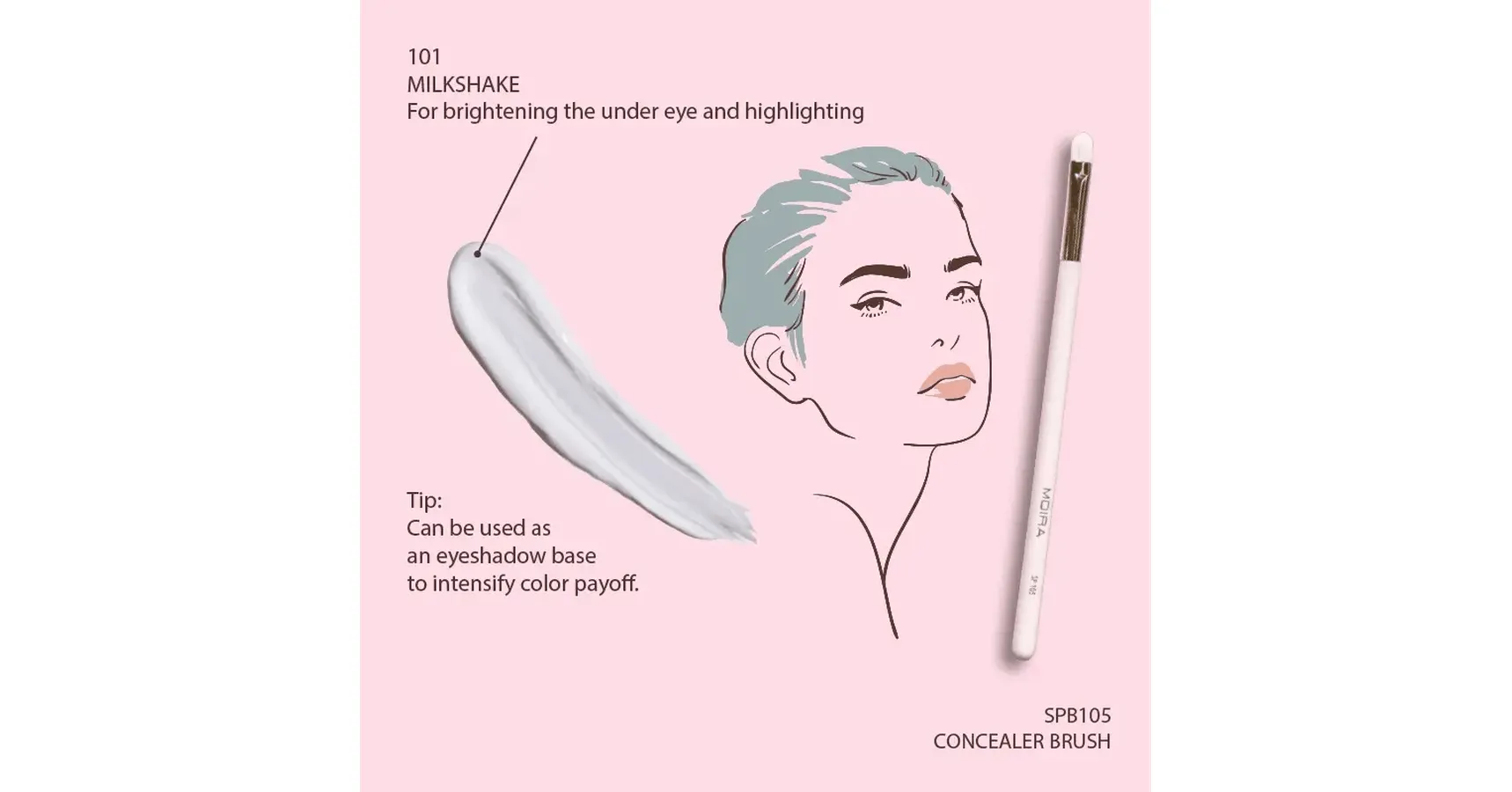 MOIRA Lavish Color Correcting Concealer Milkshake