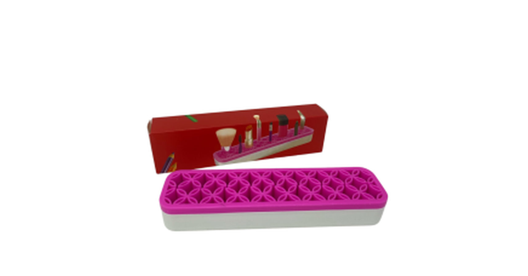 Silicone Cosmetics Holder (pink)