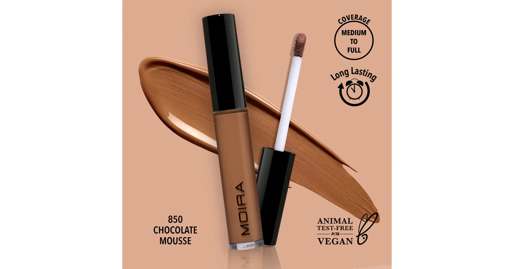 MOIRA Lavish Creamy Concealer - Chocolate Mousse