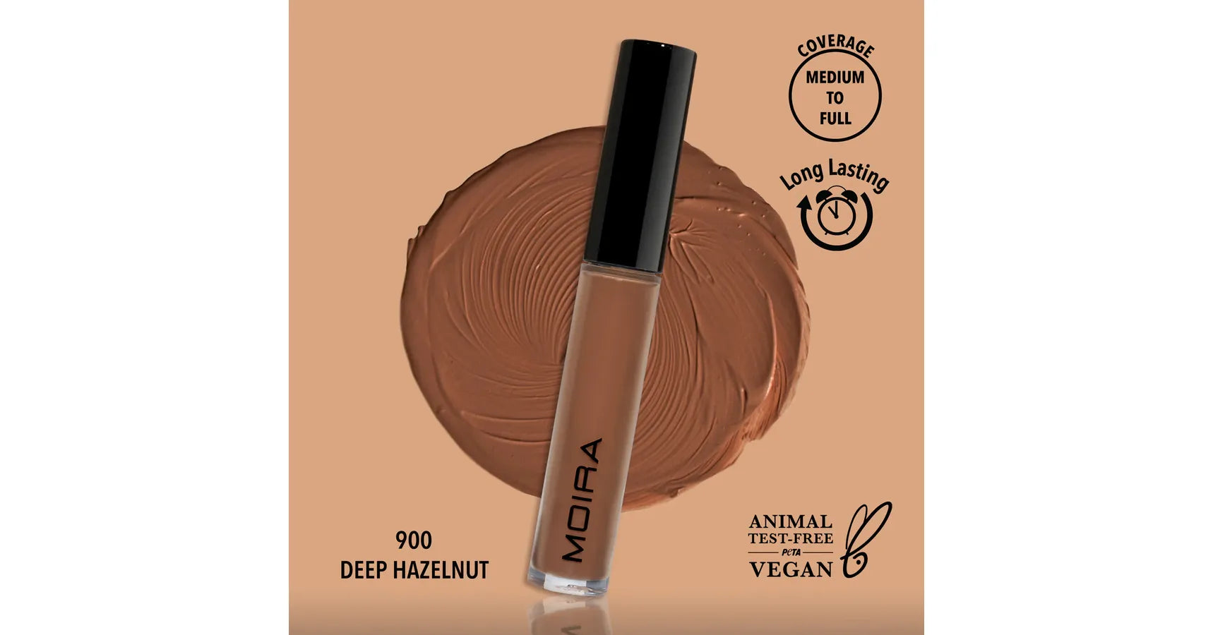 MOIRA Lavish Creamy Concealer - Deep Hazelnut