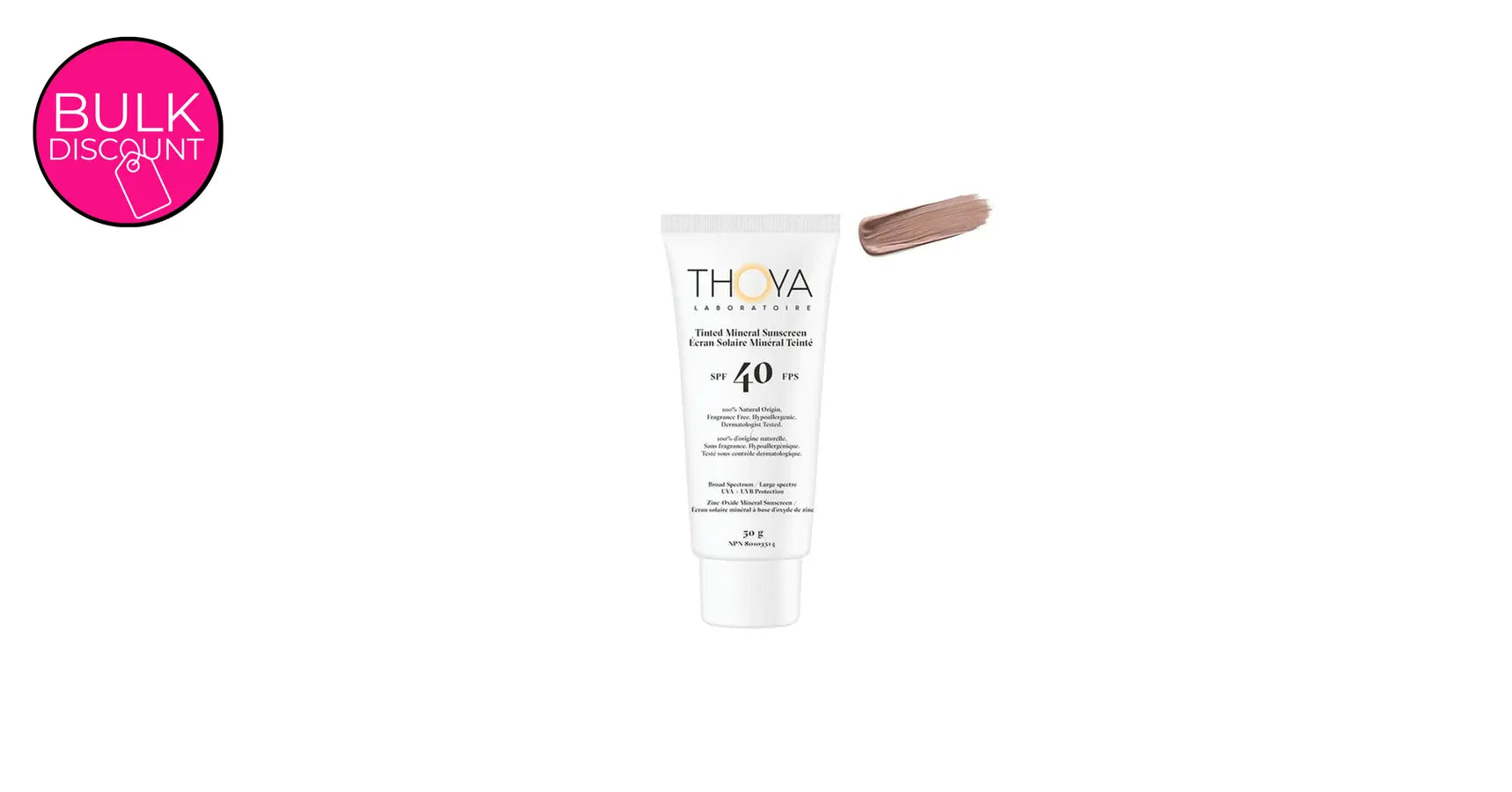 THOYA Tinted Mineral Sunscreen SPF40 #2 Rose Ivory (50ml)