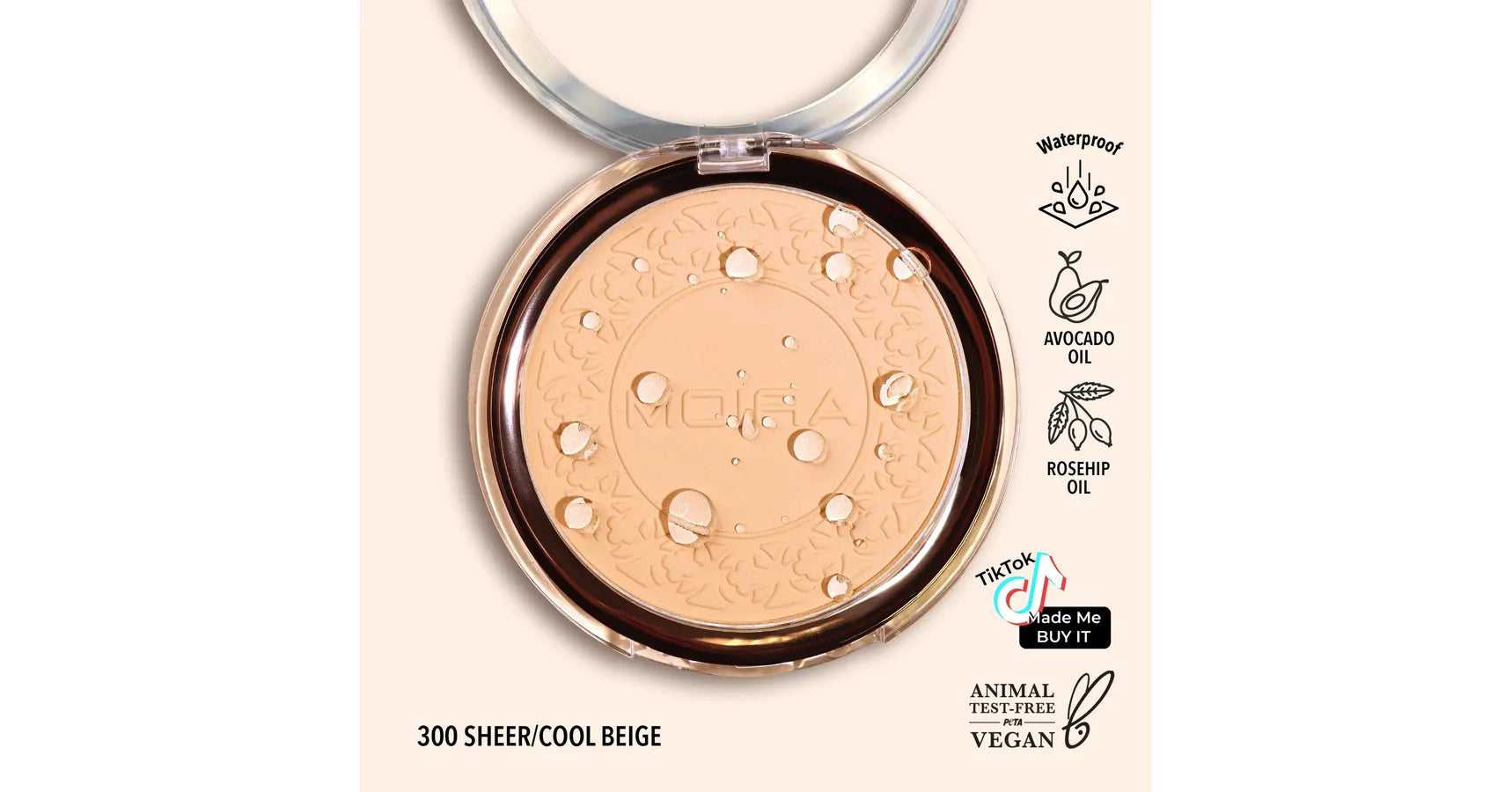 MOIRA Soft Focus Waterproof Setting Powder( 0.41oz/11.5g) #300