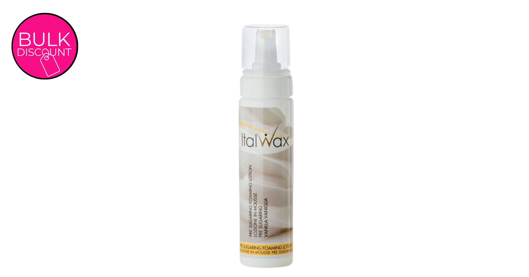 Italwax Pre Sugaring Foaming Lotion Vanilla (200ml)
