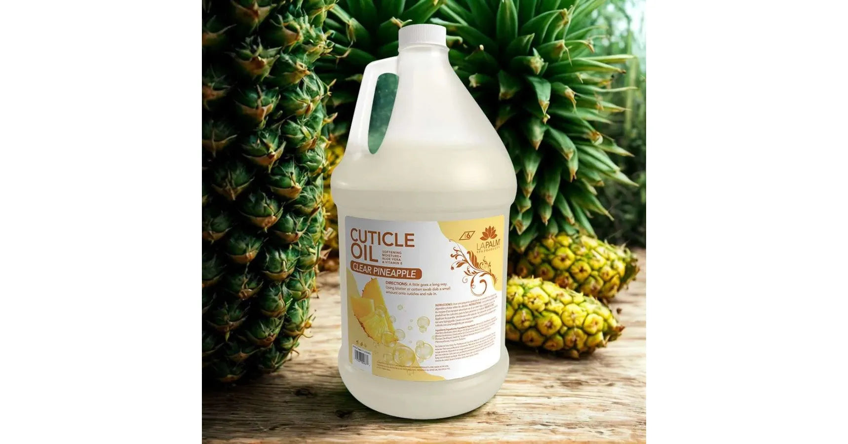 La Palm Cuticle Oil Clear - Pineapple (1Gal)
