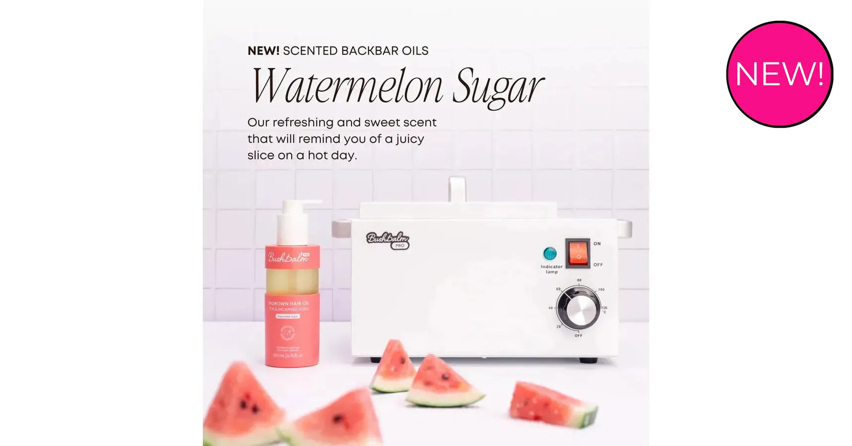 Bushbalm Watermelon Sugar Oil Ingrown Hair - backbar (200ml)