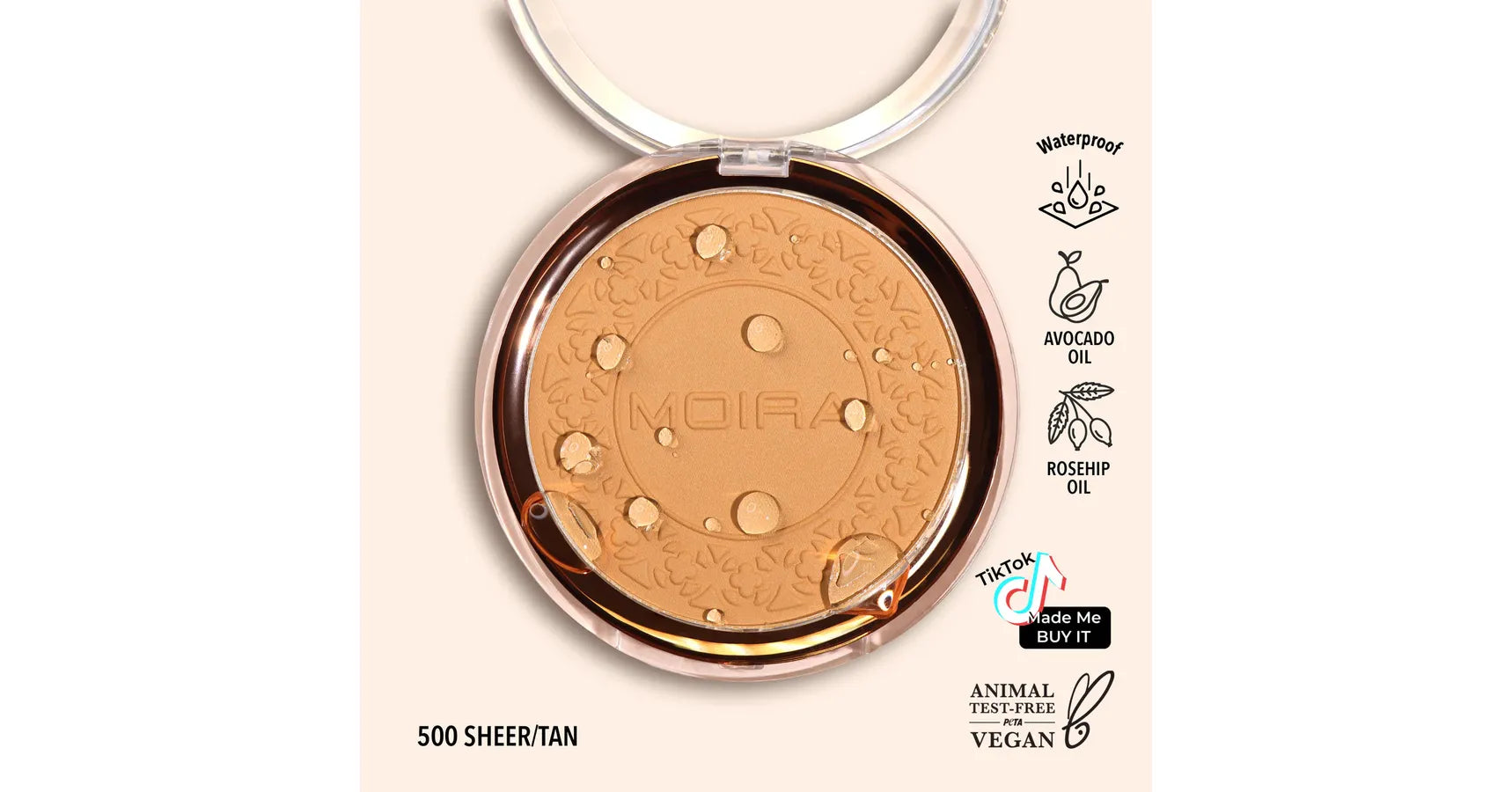 MOIRA Soft Focus Waterproof Setting Powder (0.41oz/11.5g #500)