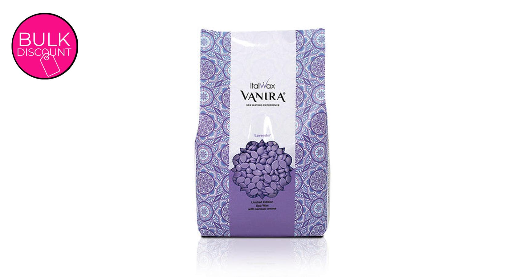 Italwax Vanira Hot Film Hard Wax in Granules Lavender (1kg)