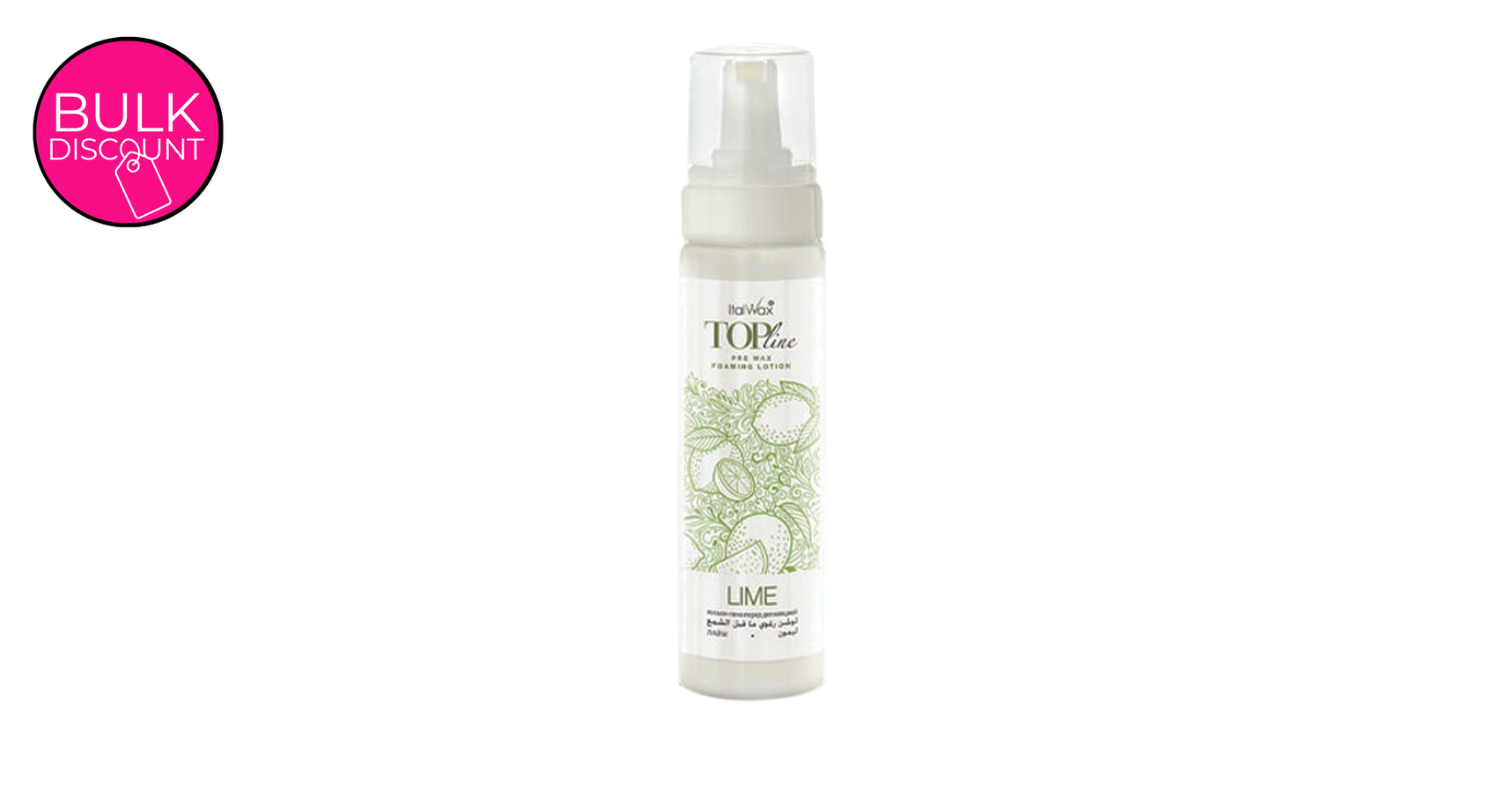 Italwax TOP line Pre Wax Foaming Lotion Lime (200ml)