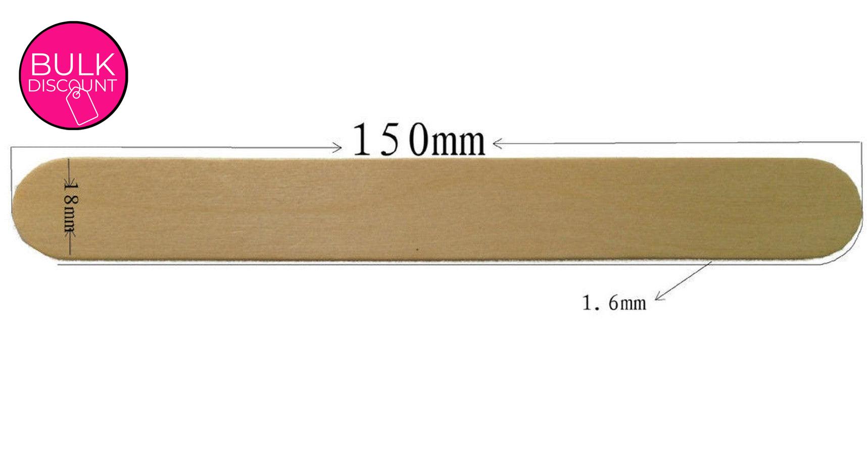 Wooden Wax Spatulas, large (500/box)