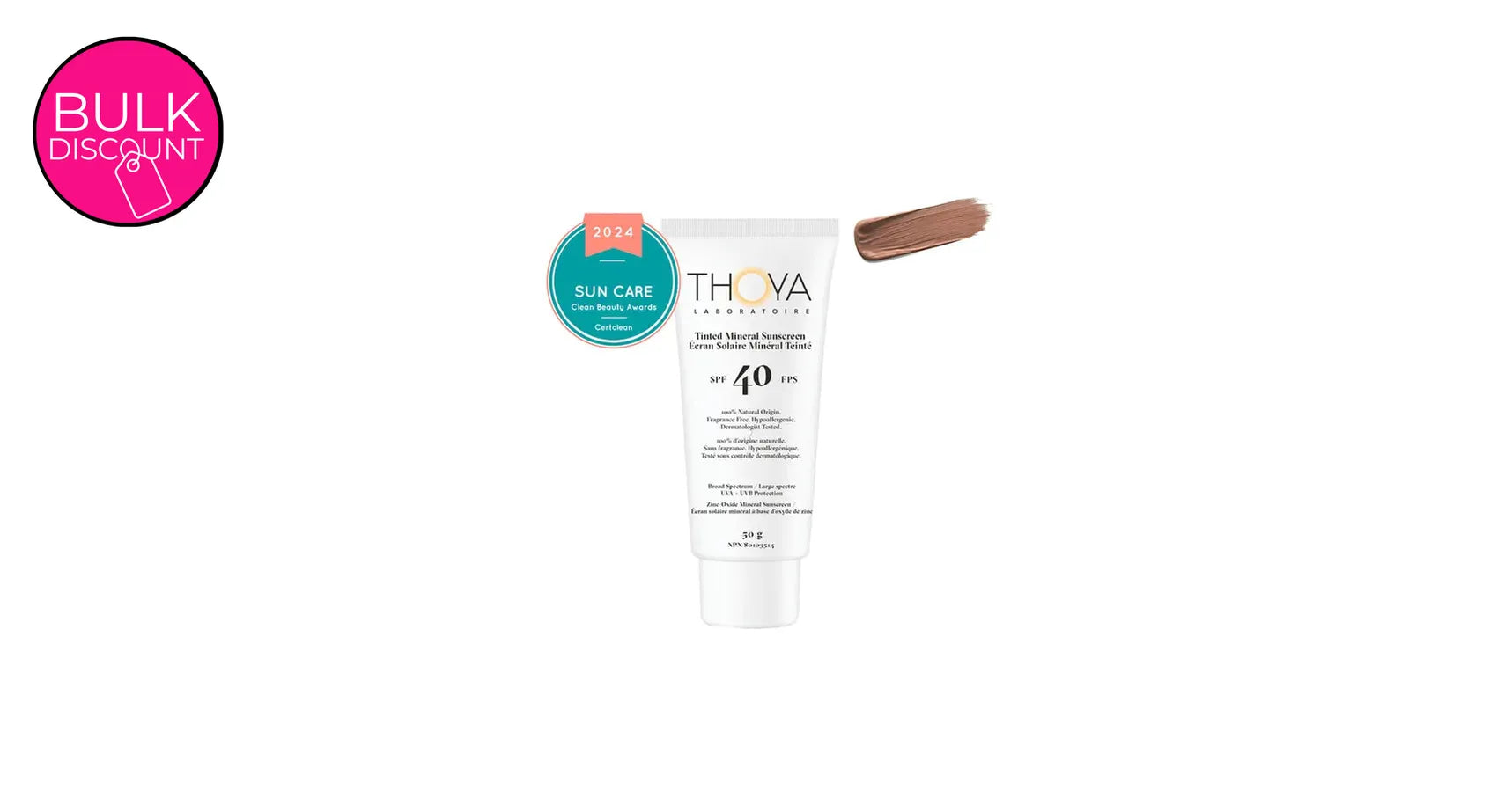 THOYA Tinted Mineral Sunscreen SPF40 #3 Caramel (50ml)