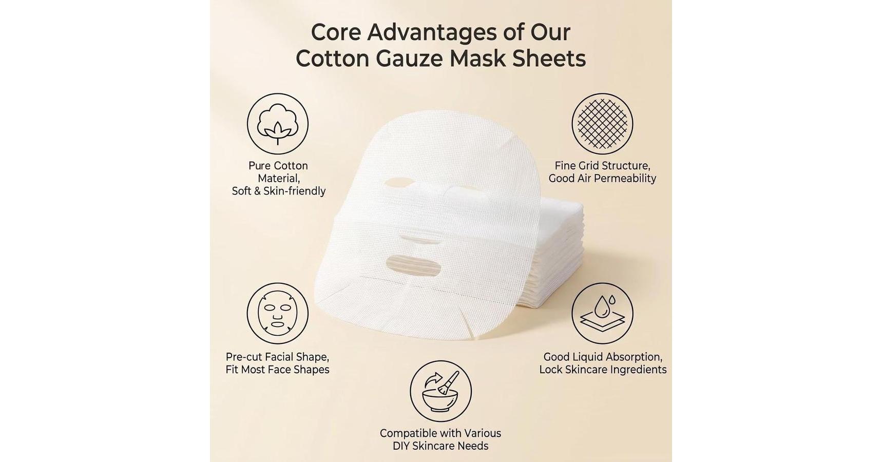 Disposable Gauze Masks (100/pkg)
