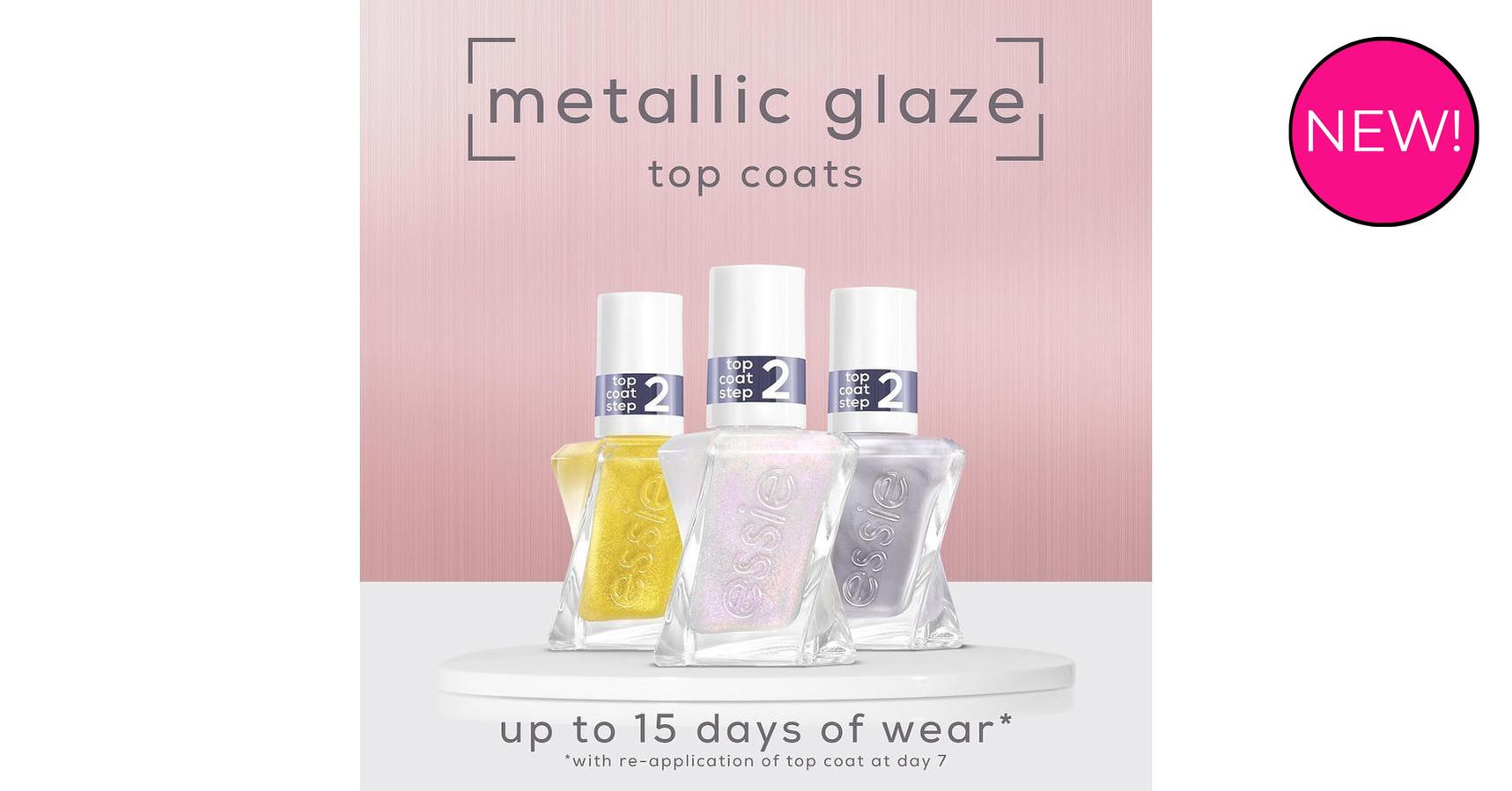 essie couture - top coat blushed metal (13.5ml)