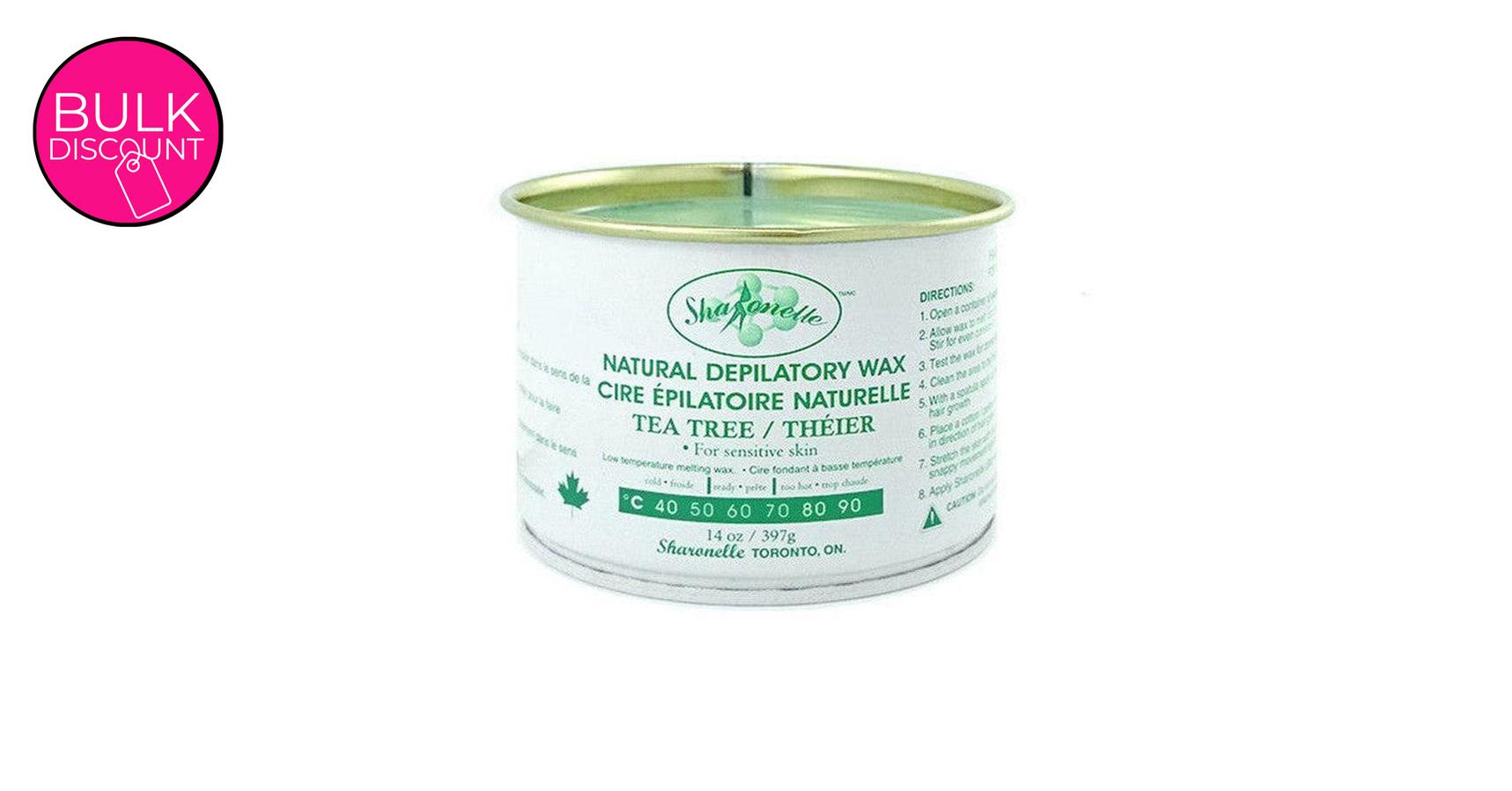 Sharonelle Soft Wax - Tea Tree Cream, sensitive (450ml) can