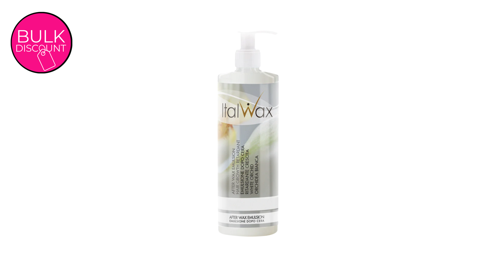 Italwax After Wax Emulsion Hair Growth Retardant White Orchid (500ml)