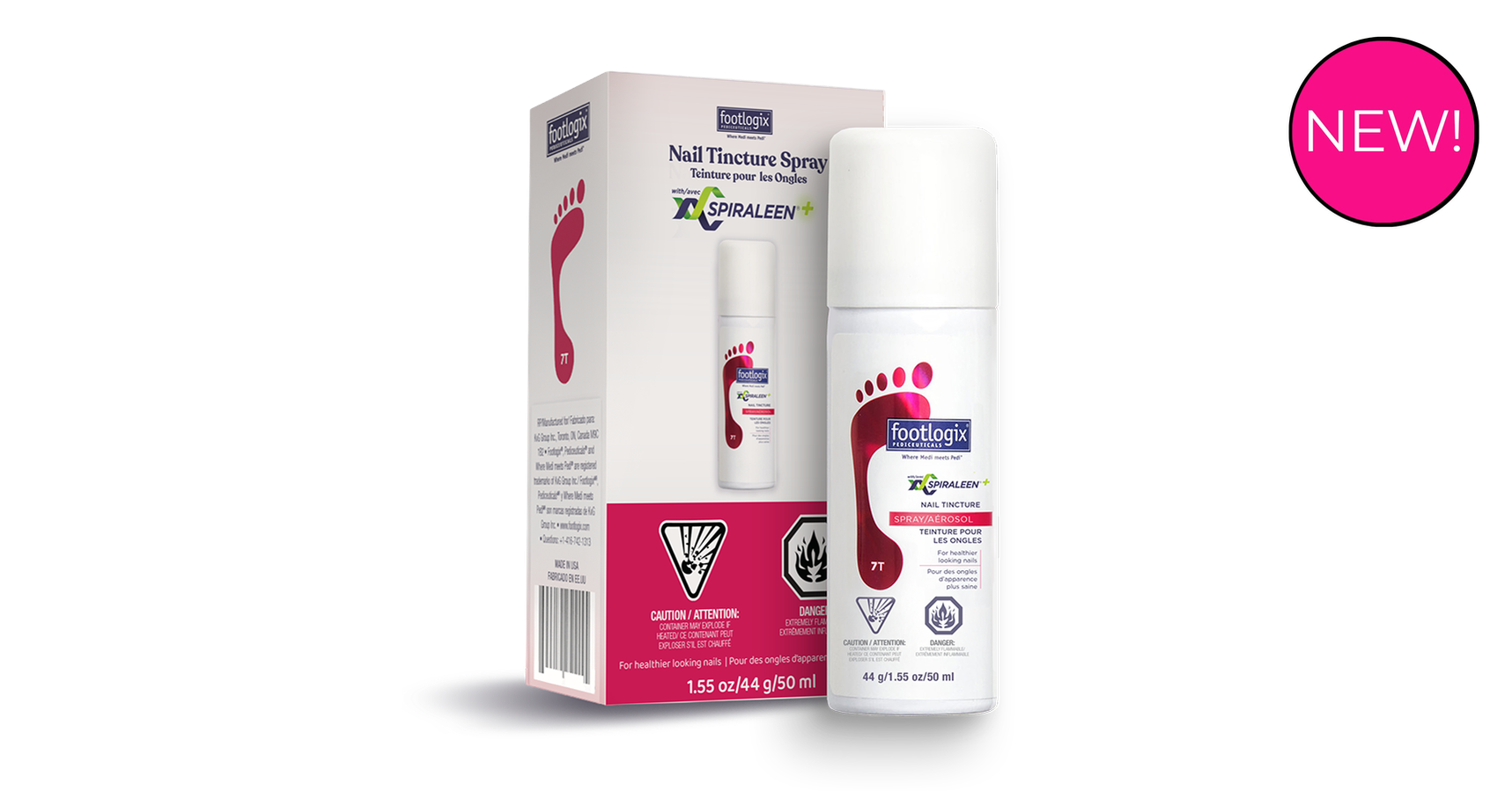 Footlogix Nail Tincture Spray with Spiraleen+ (50ml/1.7fl.oz.)